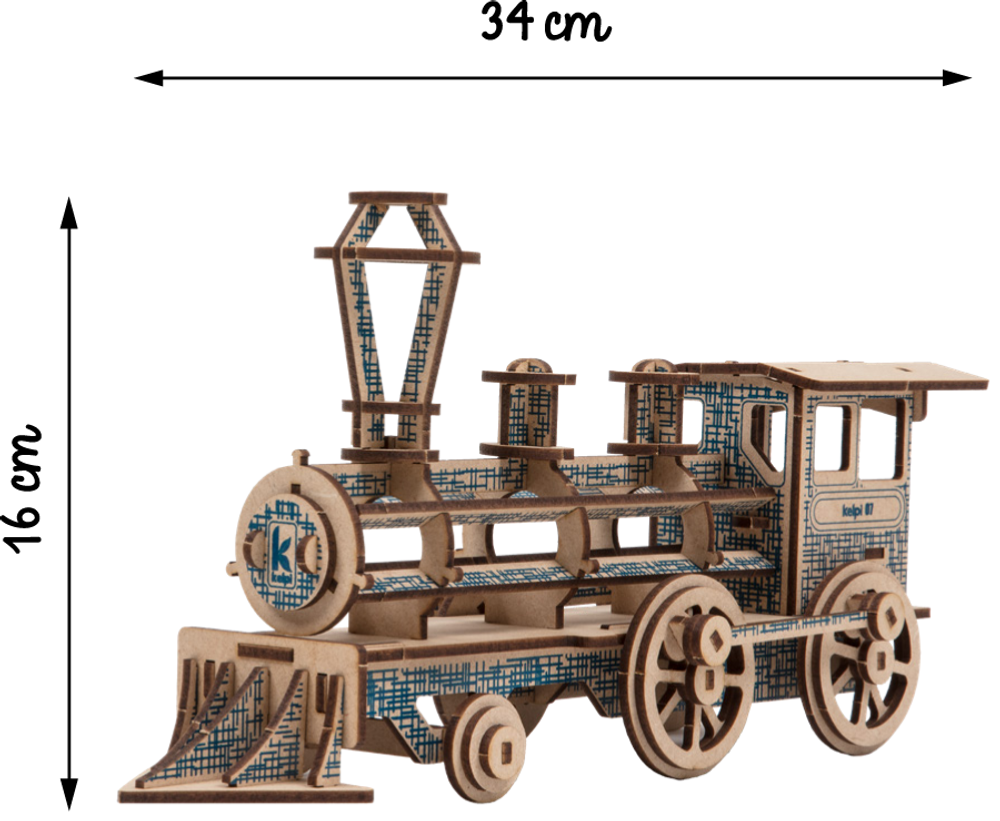 Jouets enfants - Locomotive motif bleu - KELPI & GOMILLE