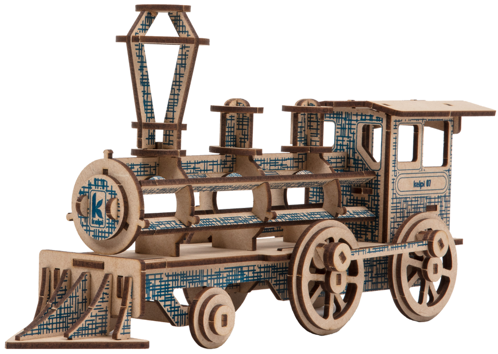 Jouets enfants - Locomotive motif bleu - KELPI & GOMILLE