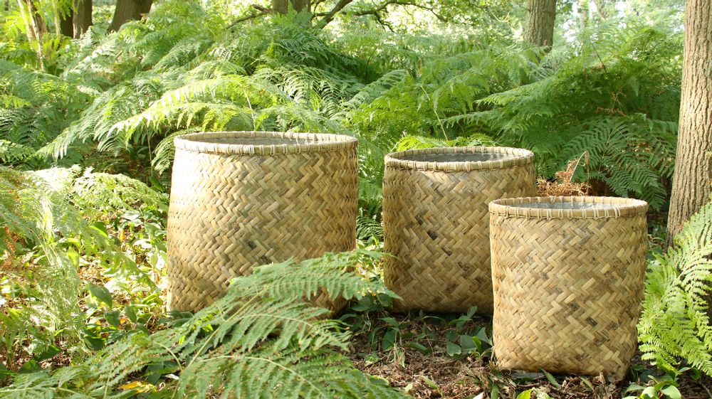 Pottery - Skinbamboo flowerpot - QUETZALES