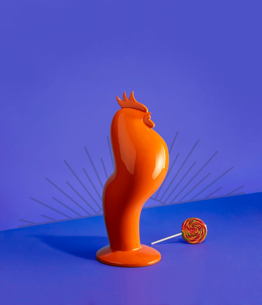 Sculptures, statuettes and miniatures - Coq'ART Orange version - EMMANUEL OGER