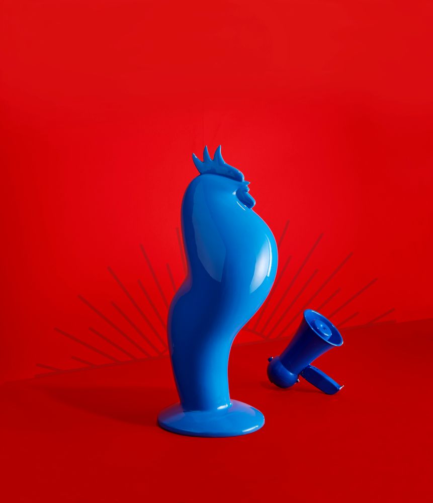Objets de décoration - Coq'ART Version Bleu - EMMANUEL OGER