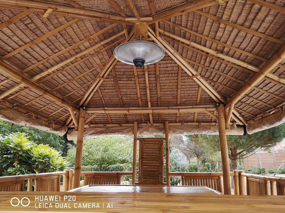 Gazébos, belvédères et pavillons de jardin - LAGUNA BAR - paillote en bambou 10 Places - NIPAHUT SARL