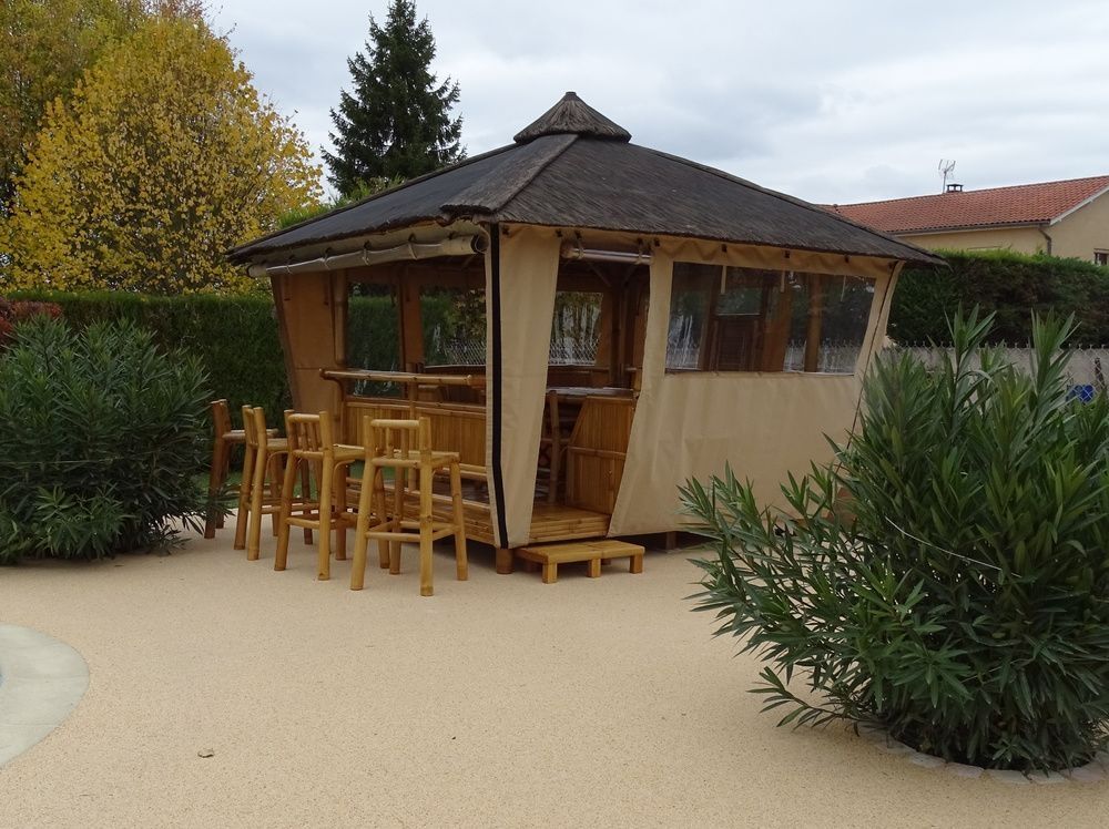 Gazébos, belvédères et pavillons de jardin - LAGUNA BAR - paillote en bambou 10 Places - NIPAHUT SARL