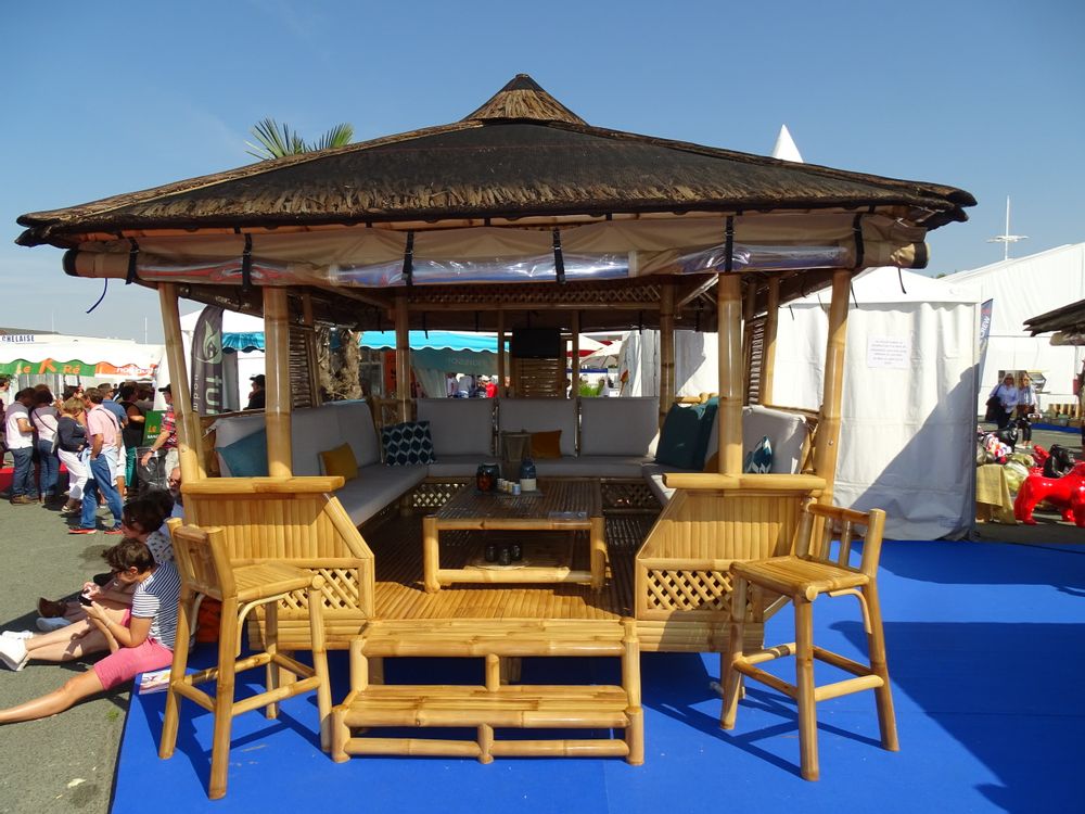 Gazébos, belvédères et pavillons de jardin - PALAWAN - Paillote bambou 14 Places - NIPAHUT SARL