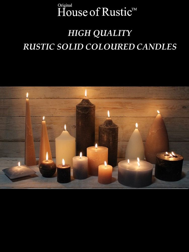 Cadeaux - Coloré à travers les bougies rustiques - HOUSE OF RUSTIC APS