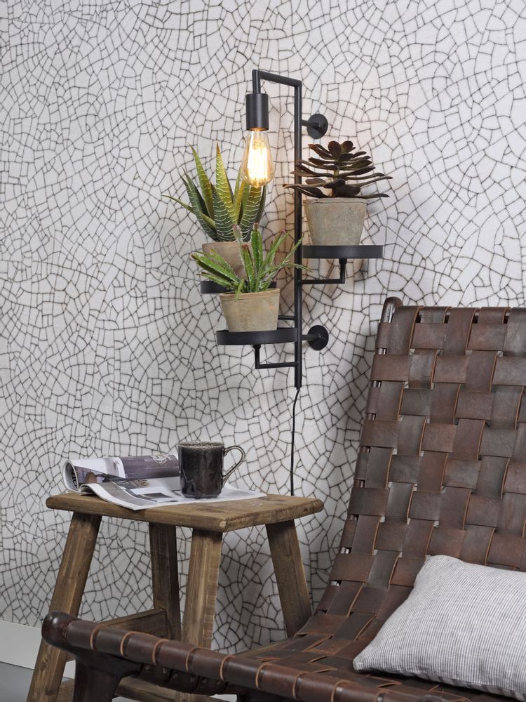 Wall lamps - Florence wall lamps with 3 plant holders - IT'S ABOUT ROMI
