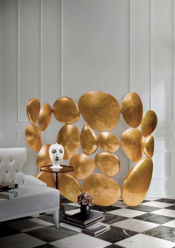 Pièces uniques - GOLD Paravent pliable - BOCA DO LOBO