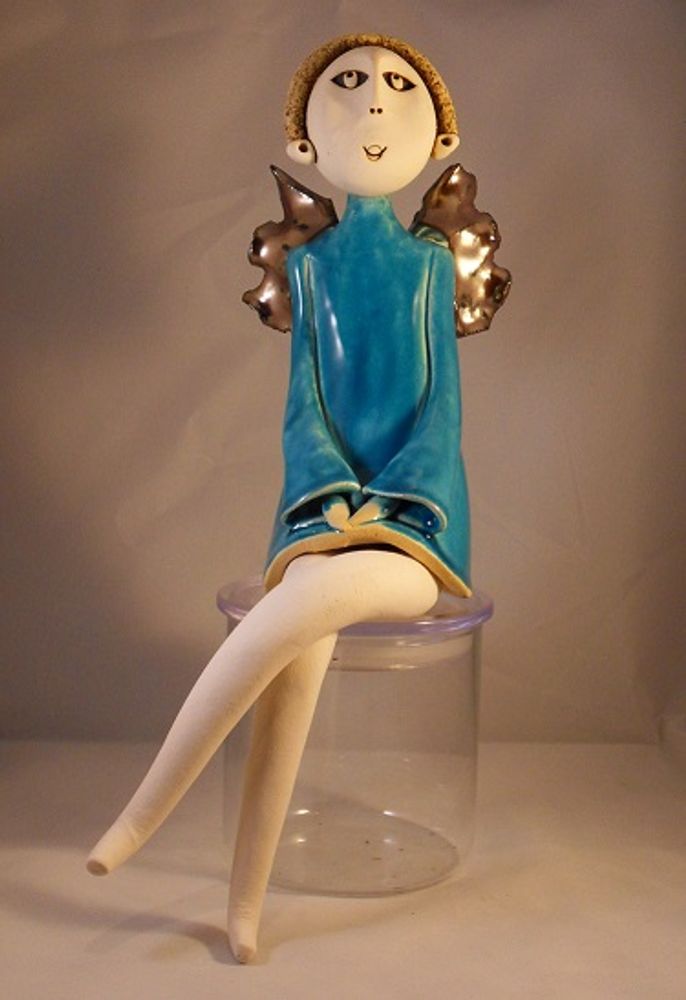 Sculptures, statuettes et miniatures - Les Elégantes - BLEU CALADE