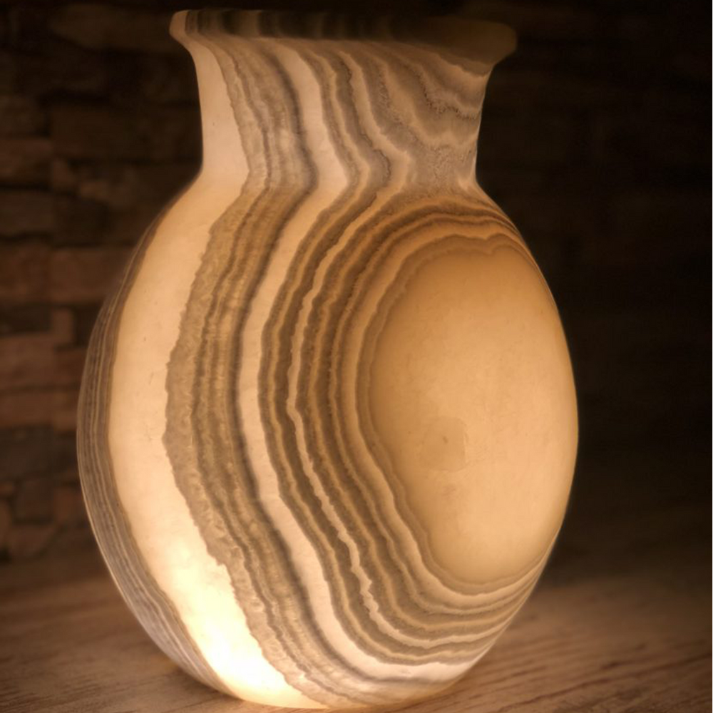 Sculptures, statuettes and miniatures - Pari Alabaster Lamp - MAISON ZOE