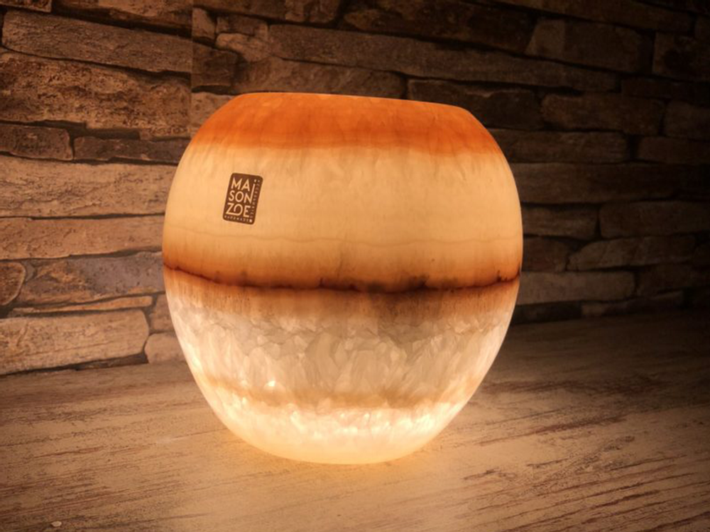 Pièces uniques - Lampe en Albâtre Vega - MAISON ZOE