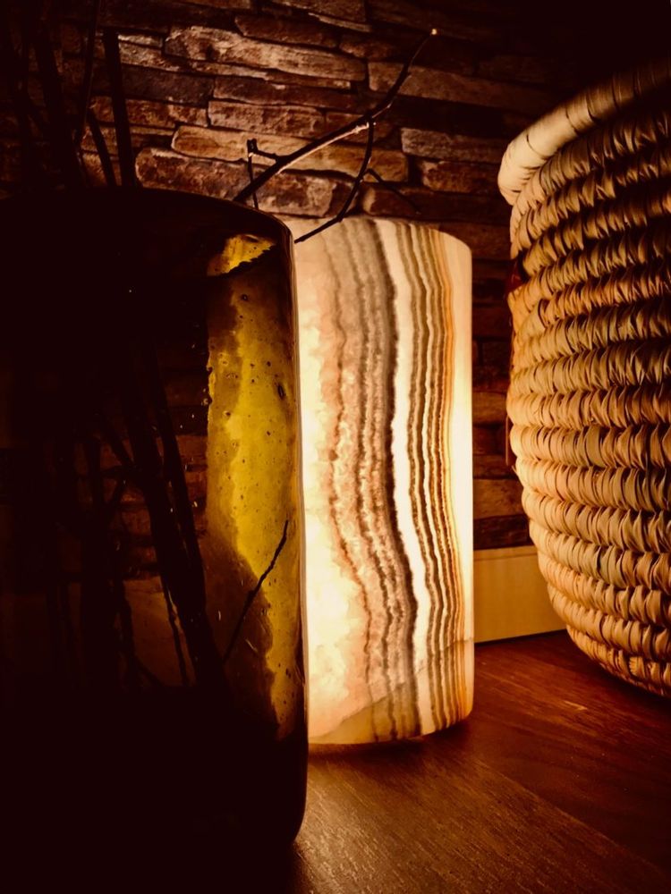 Outdoor decorative accessories - Pisa Alabaster Lamp - MAISON ZOE