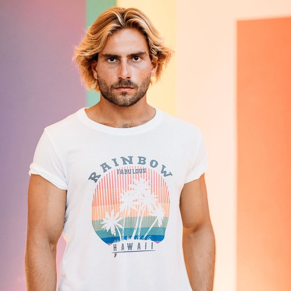 Apparel - RAINBOW TSHIRT - FABULOUS ISLAND LTD