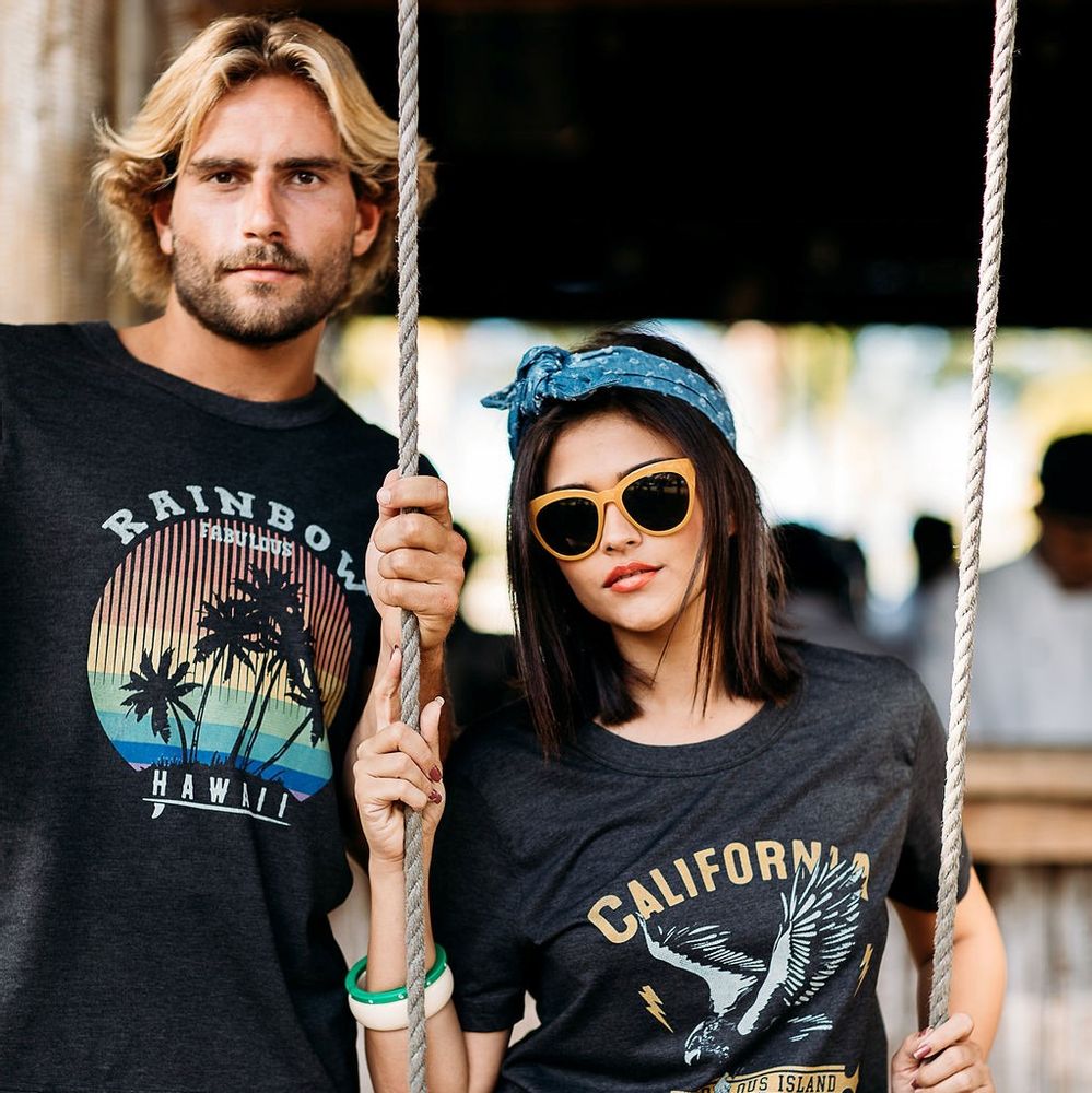Apparel - RAINBOW TSHIRT - FABULOUS ISLAND LTD