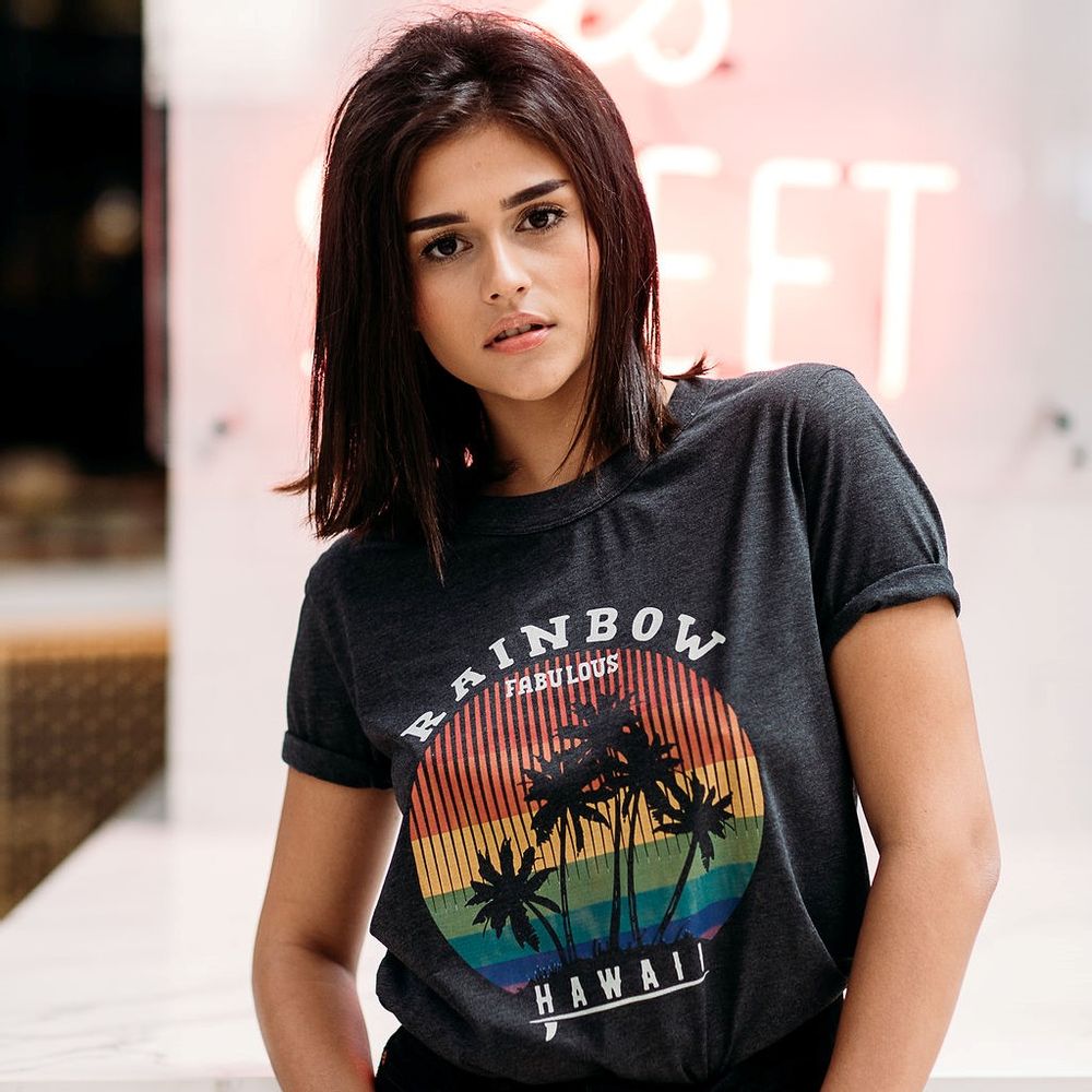 Apparel - RAINBOW TSHIRT - FABULOUS ISLAND LTD