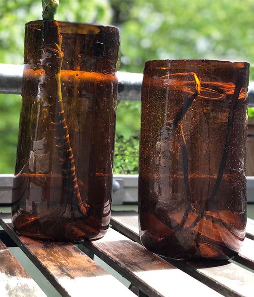 Vases - Elena Recycled Glass Vase - MAISON ZOE