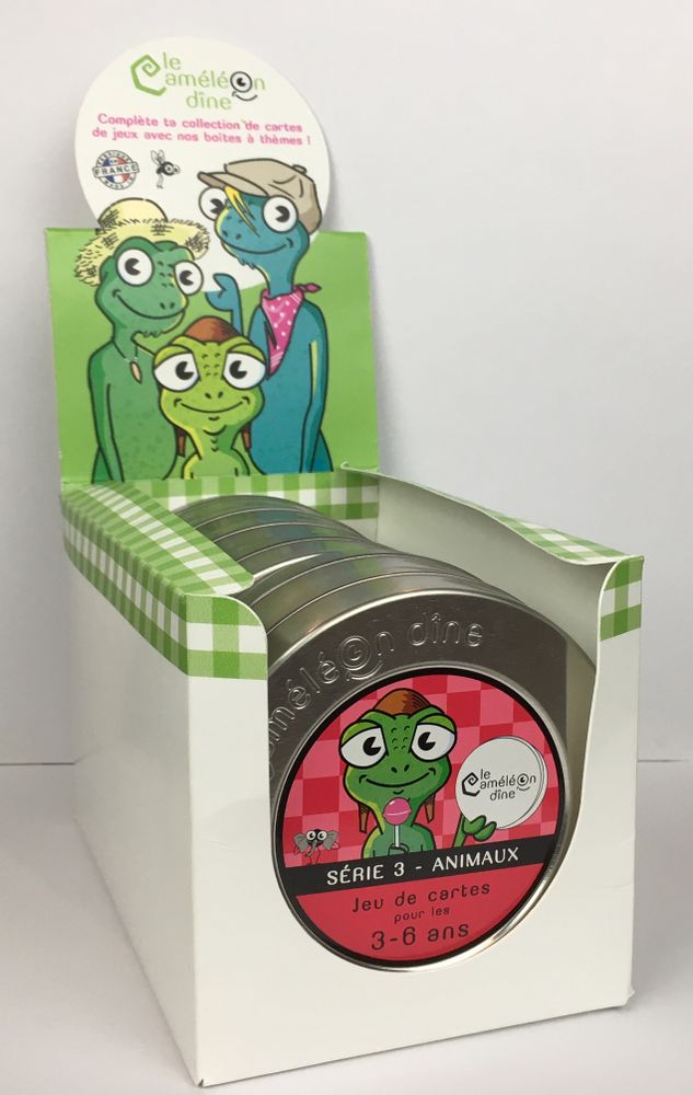 Children's games - Cambox Animal Series - from 3 to 6 years - LE CAMELEON DINE