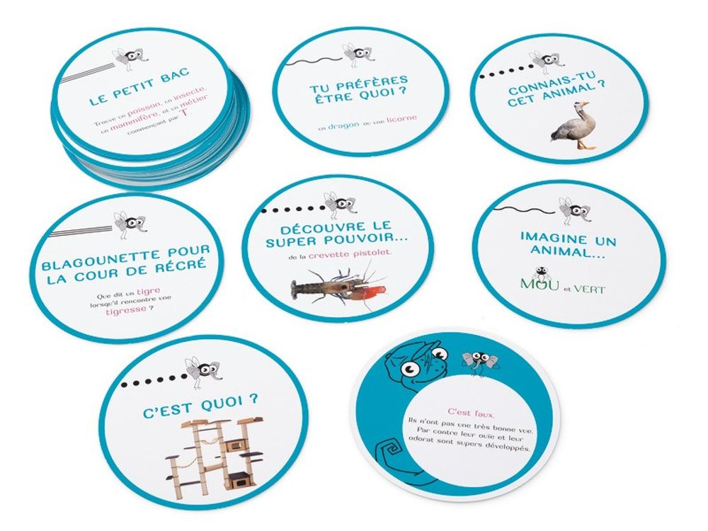 Children's games - Cambox Animal Series - For chil from 6 to 8 years old - LE CAMELEON DINE