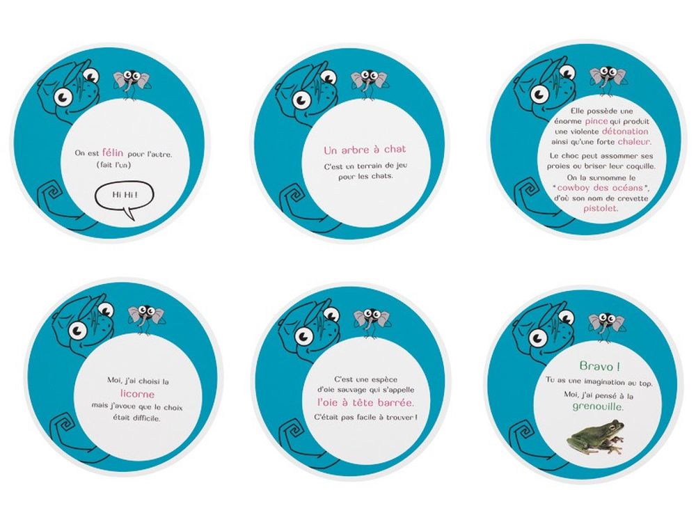 Children's games - Cambox Animal Series - For chil from 6 to 8 years old - LE CAMELEON DINE