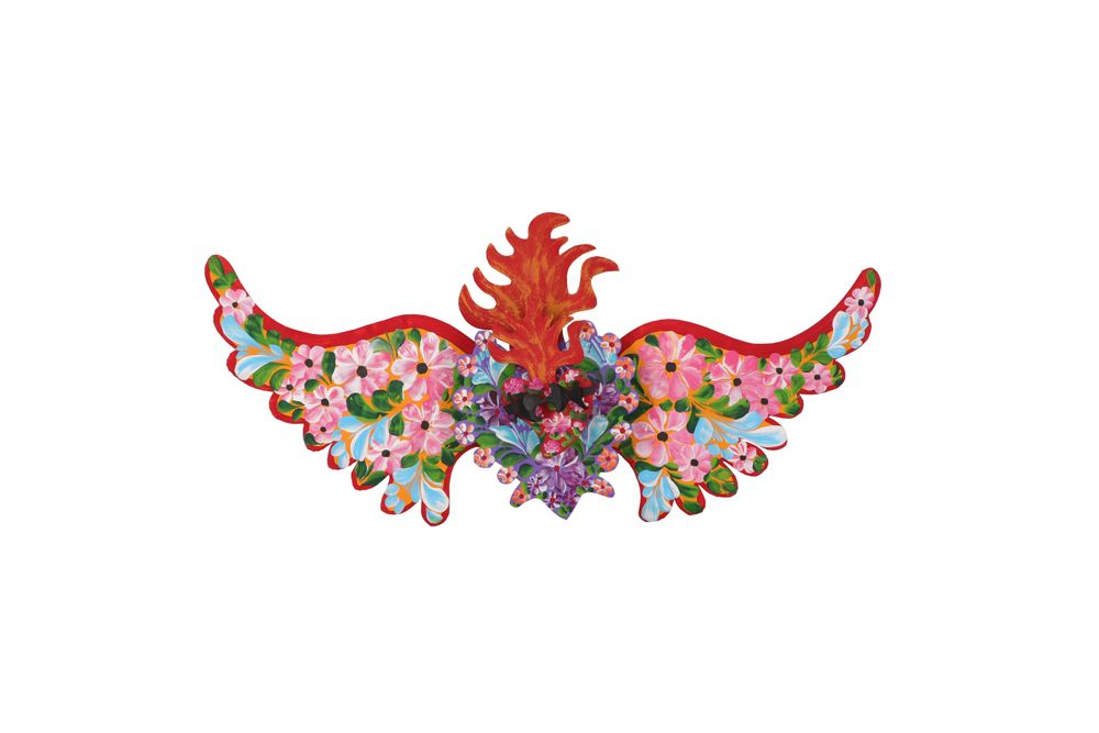 Other wall decoration - Decoration Guirnalda Espinado Flores 3D - PINK PAMPAS