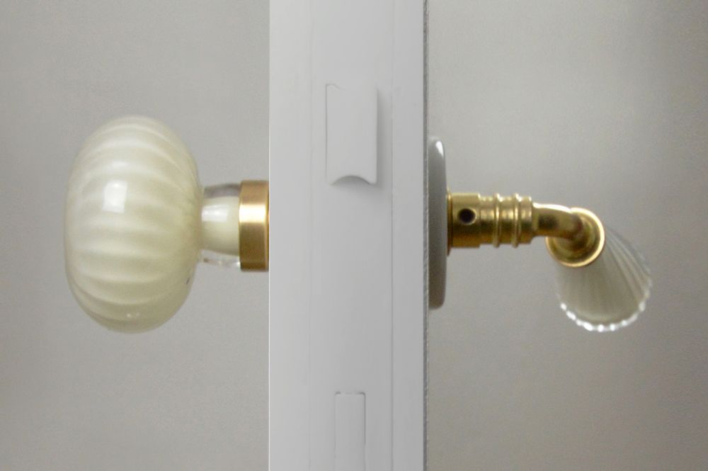Quincaillerie d'art - Poignée de porte en verre - ATELIER GEORGE