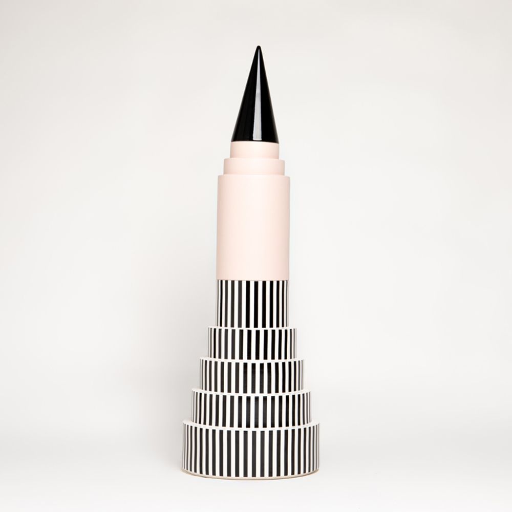 Céramique - GRAND VASE TOUR - ROMINA GRIS