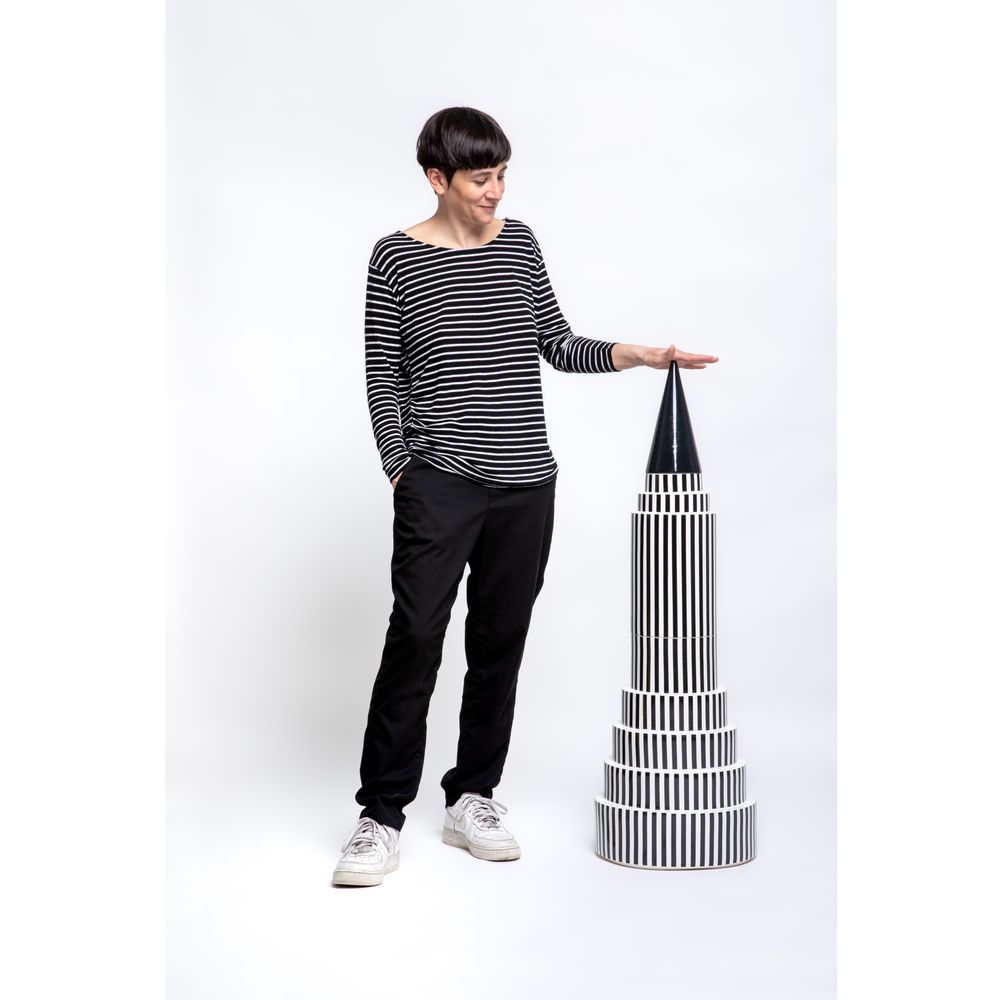 Céramique - GRAND VASE TOUR - ROMINA GRIS