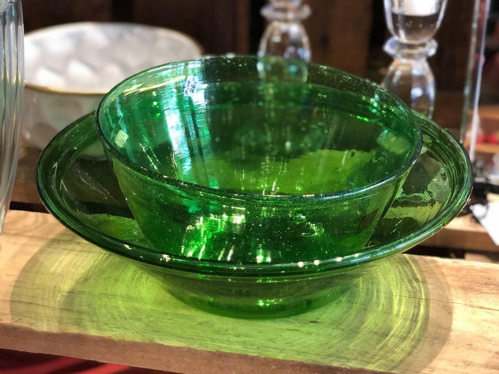 Bowls - Camino Recycled Glass Bowl - MAISON ZOE