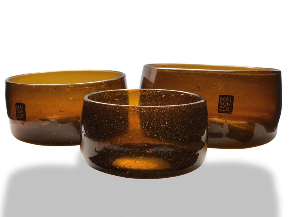 Bols - bols en verre recyclé Amudi - MAISON ZOE