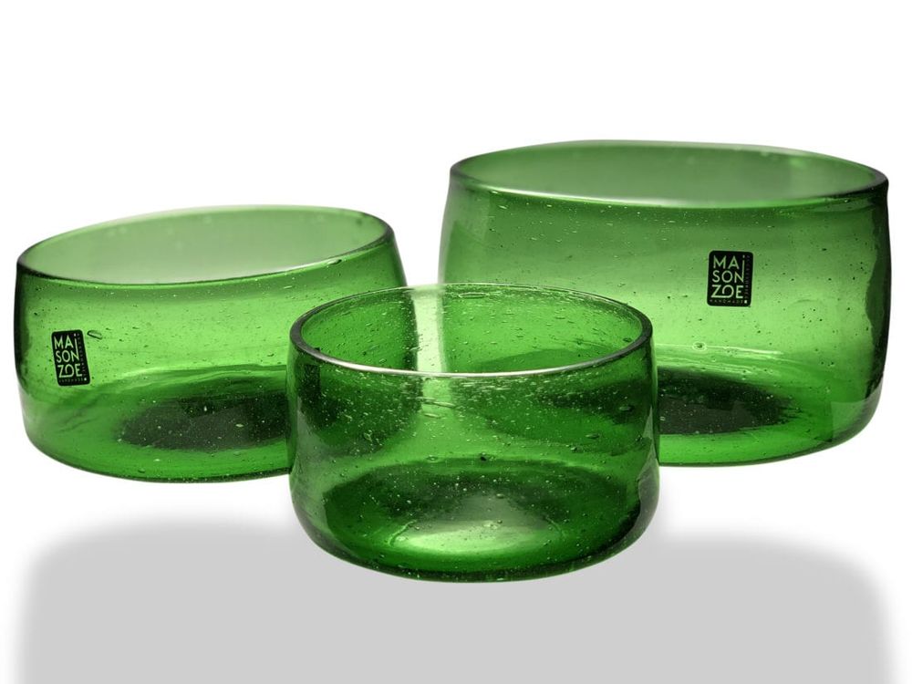 Bols - bols en verre recyclé Amudi - MAISON ZOE