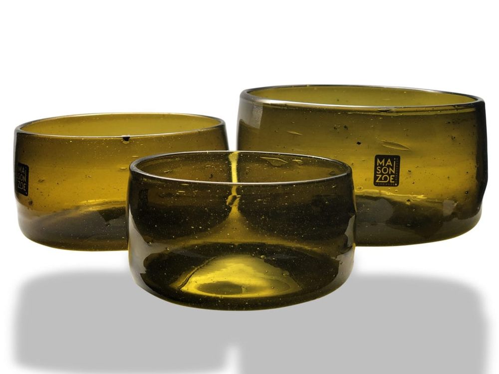 Bols - bols en verre recyclé Amudi - MAISON ZOE