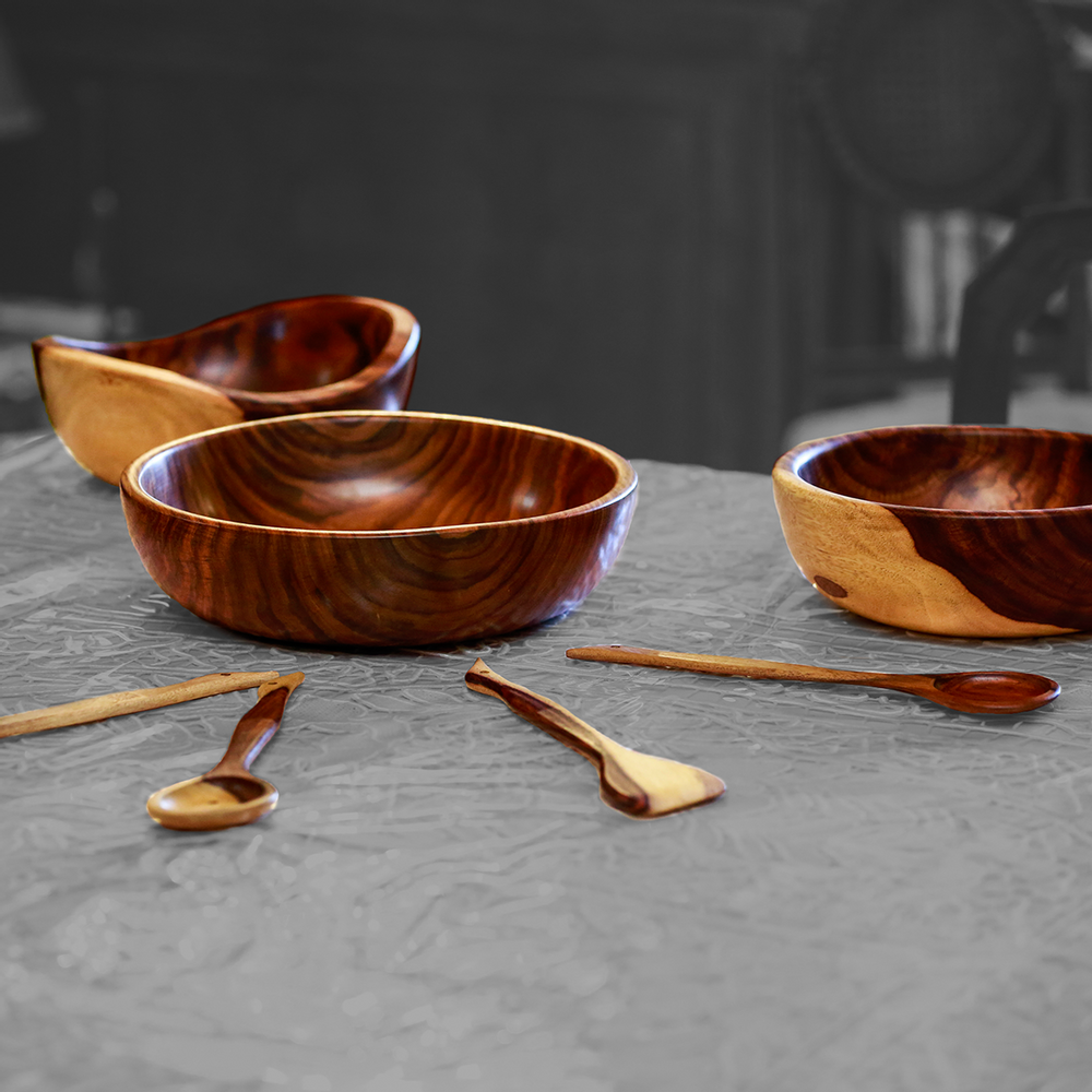 Kitchens furniture - Ostar wooden bowl - MAISON ZOE