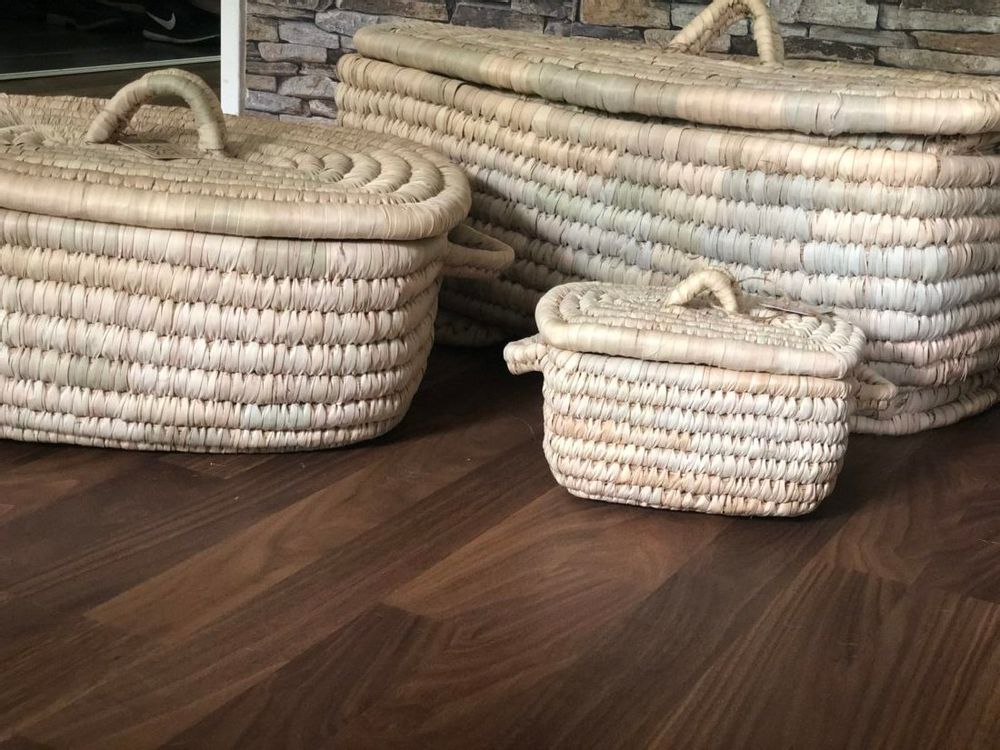Decorative objects - Set of 3 rectangular baskets - MAISON ZOE