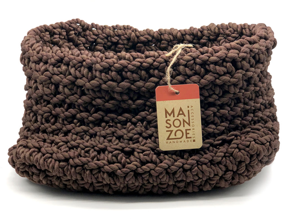 Tissus - Panier en tissu au crochet - MAISON ZOE