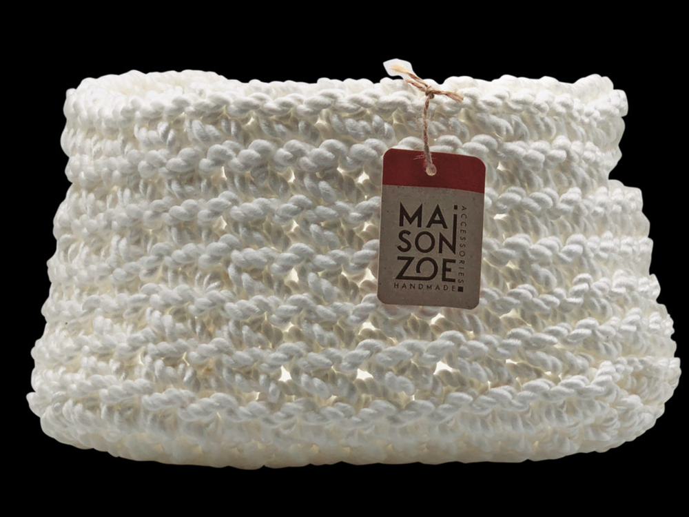 Tissus - Panier en tissu au crochet - MAISON ZOE