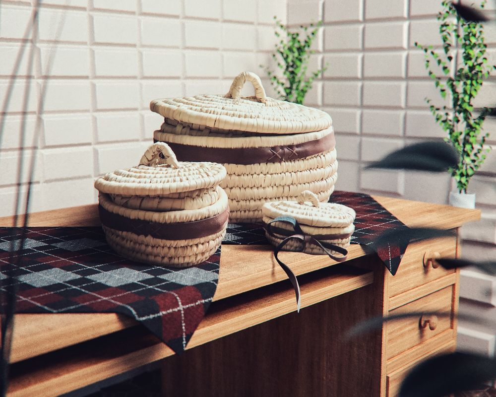 Decorative objects - Set of 3 Oval Baskets - MAISON ZOE