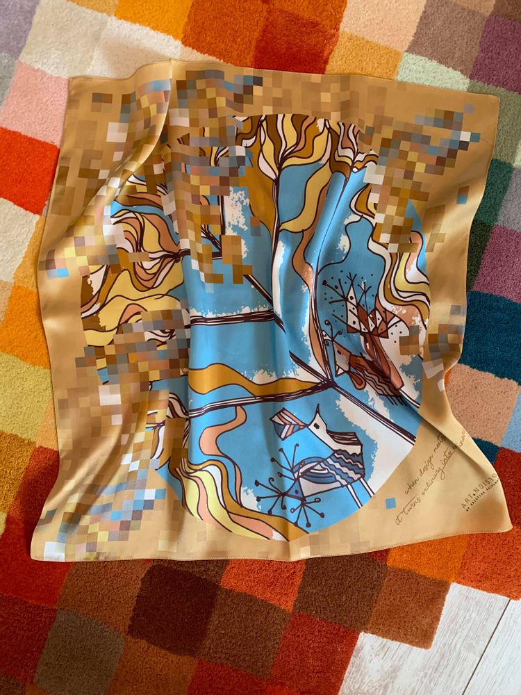 Scarves - Limited Edition Silk Scarves “Islands” (Art & Design by Kristina Gaidamaka) - UKRAINIAN DESIGN BRANDS