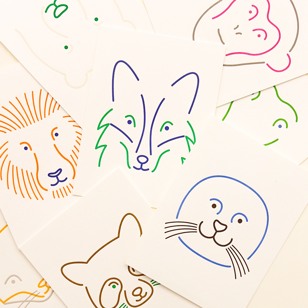 Papeterie - Carte Animal - HOPY&POLA