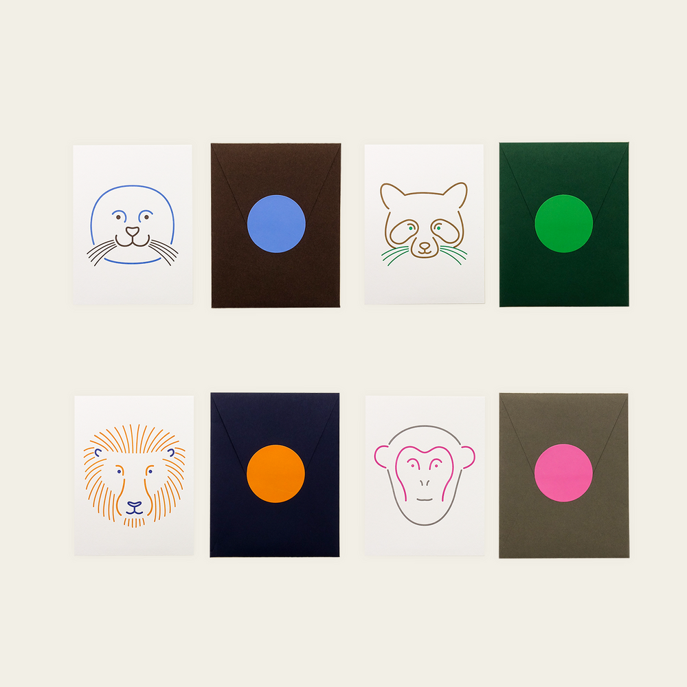 Papeterie - Carte Animal - HOPY&POLA
