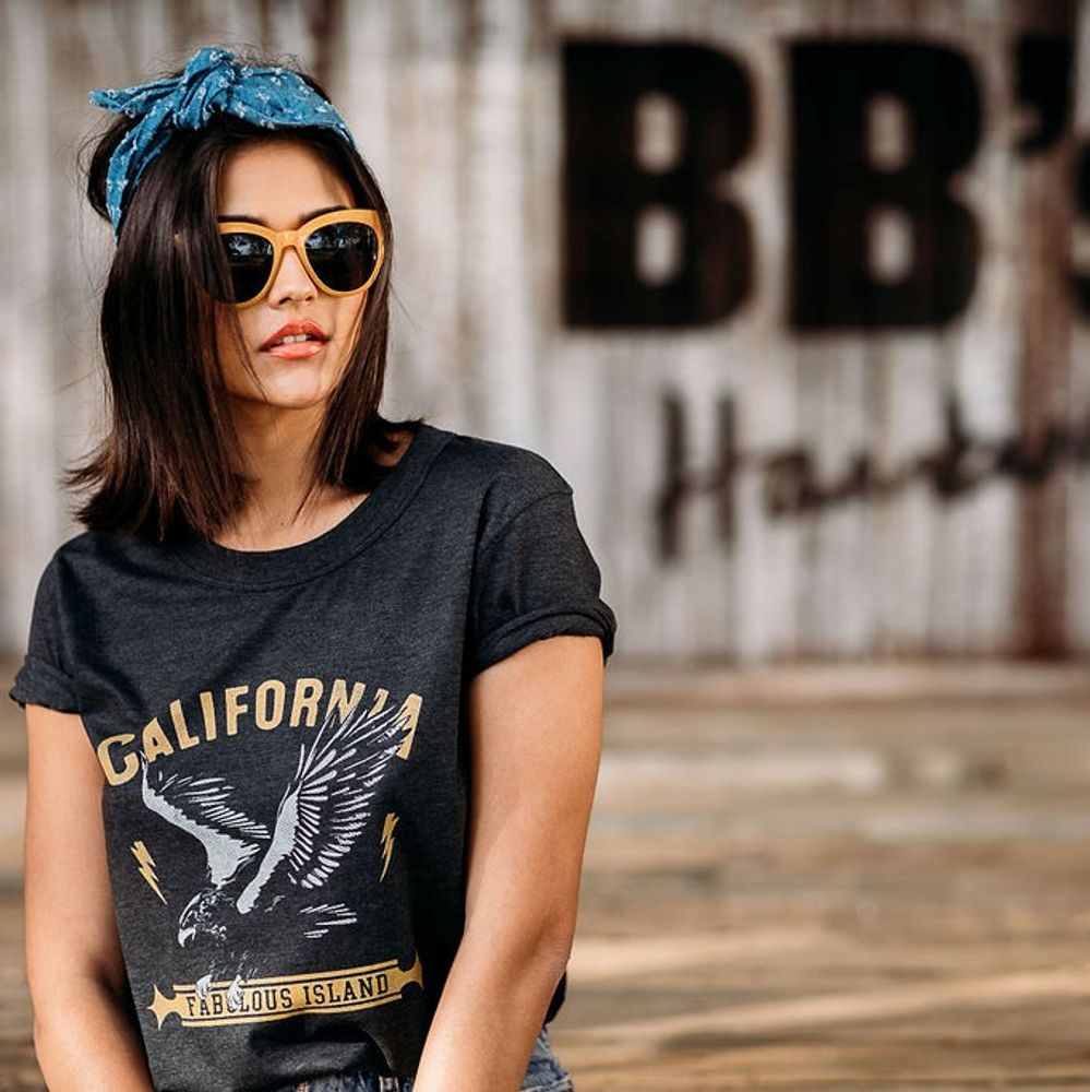 Apparel - TSHIRT EAGLE CALIFORNIA - FABULOUS ISLAND LTD