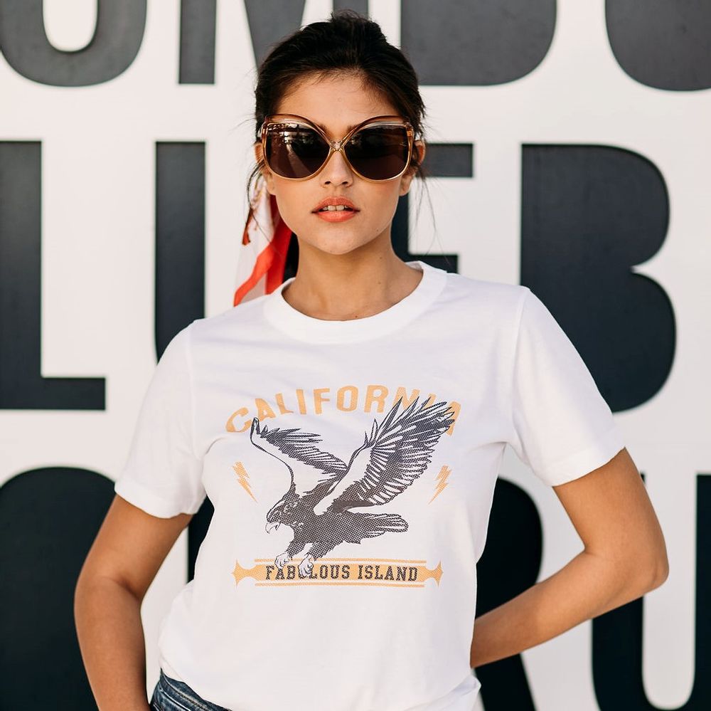 Apparel - TSHIRT EAGLE CALIFORNIA - FABULOUS ISLAND LTD