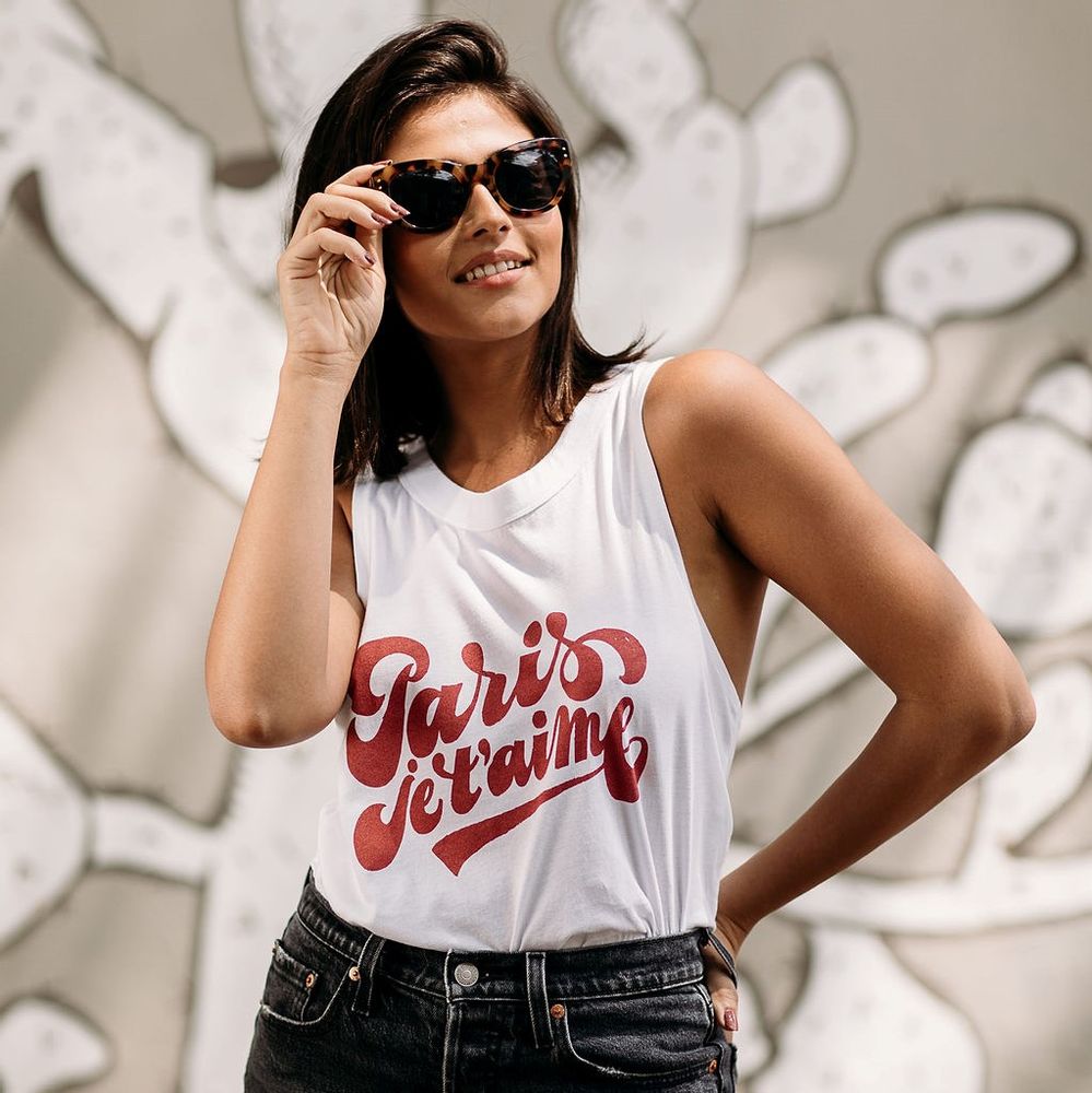 Prêt-à-porter - TSHIRT PARIS JE T'AIME - FABULOUS ISLAND LTD