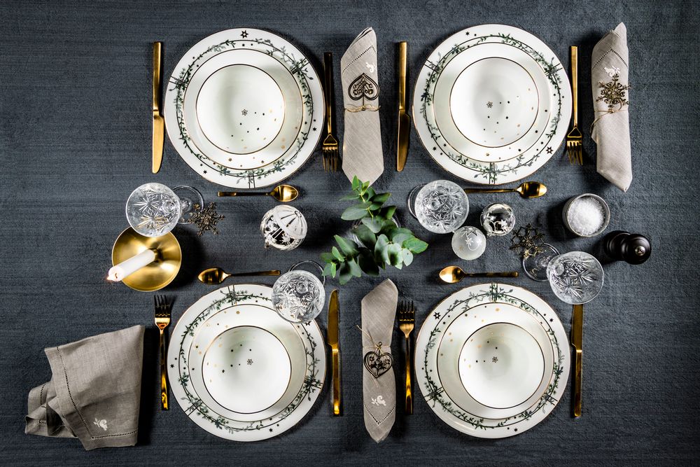 Assiettes de réception - Winter Stars Assiette de table 28 cm - JETTE FRÖLICH DESIGN