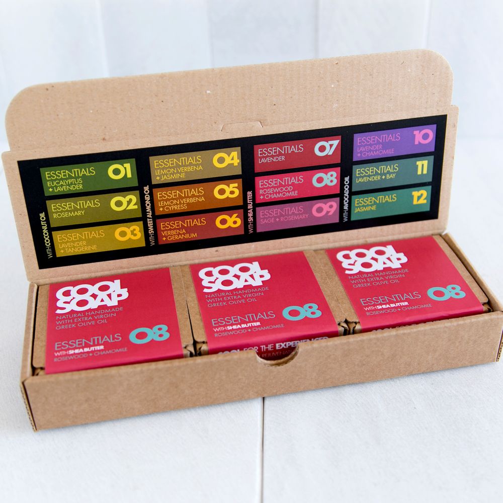 Cadeaux - PAINS DE SAVONS 07-08-09 SERIE ESSENTIALS - COOL SOAP