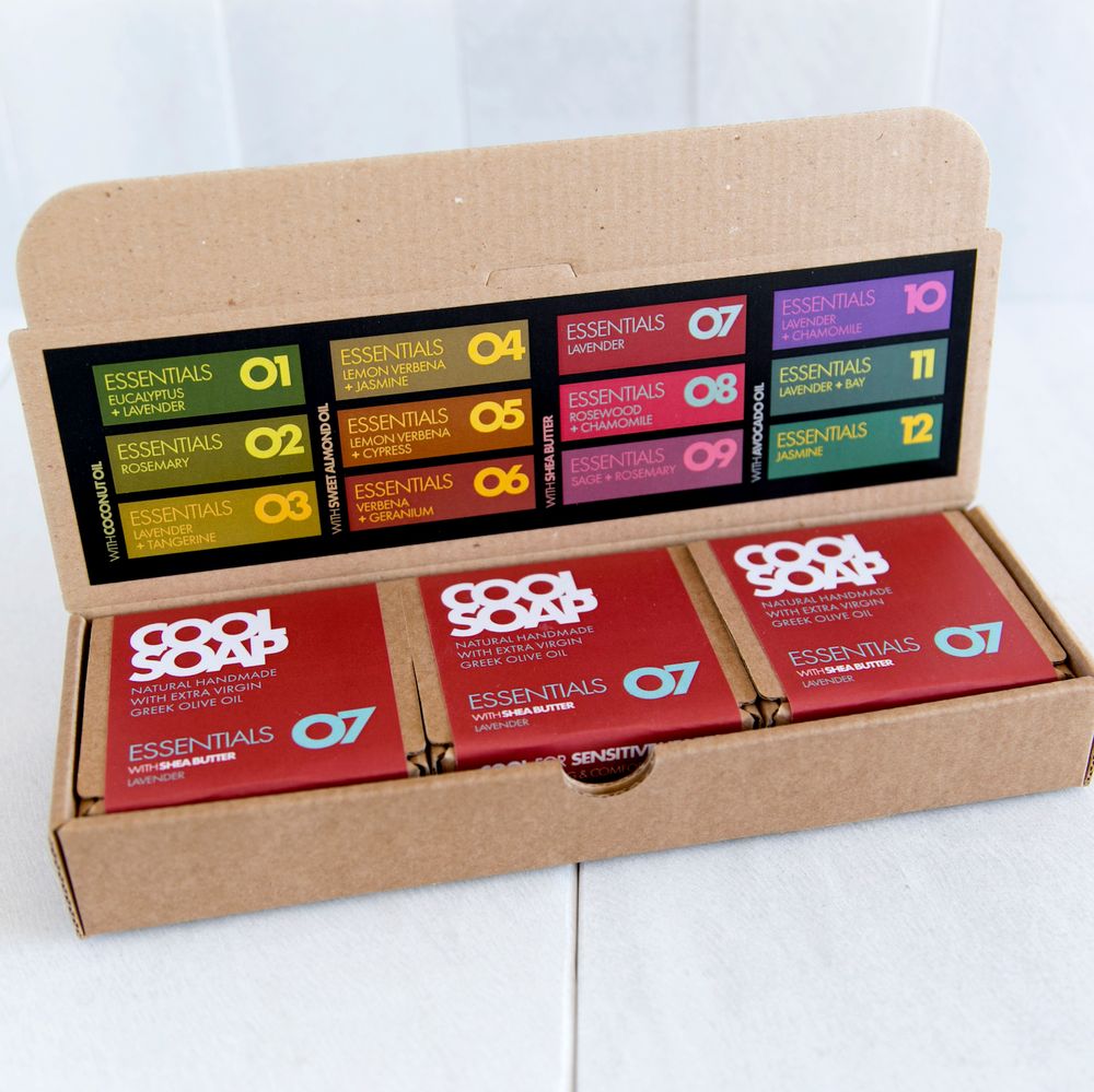 Cadeaux - PAINS DE SAVONS 07-08-09 SERIE ESSENTIALS - COOL SOAP
