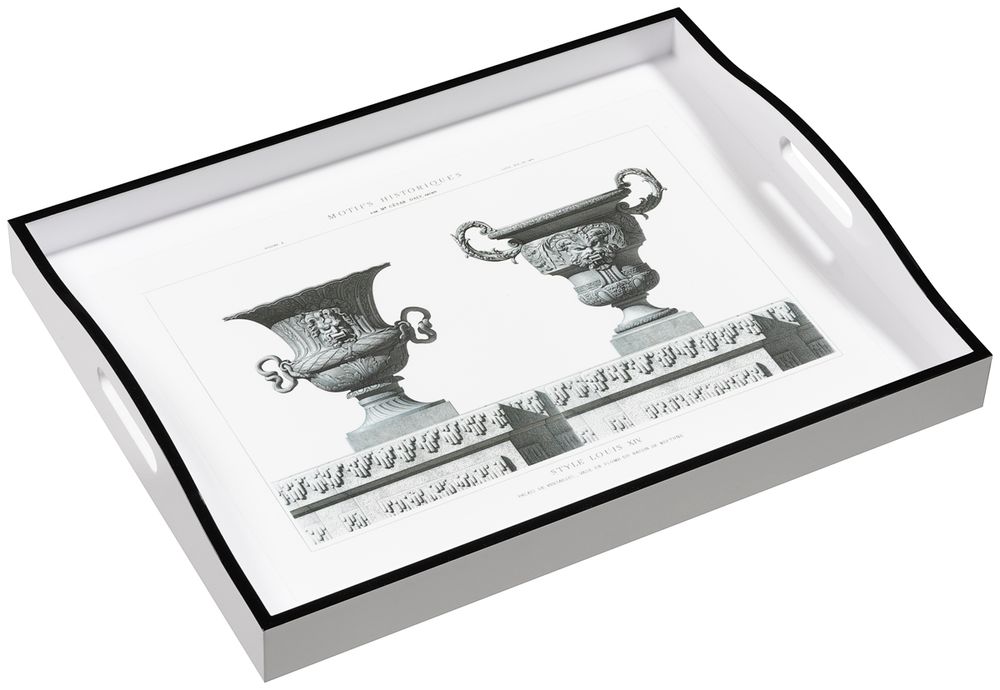 Plateaux - Urns on White, large tray, sandwich tray, small tray - WHITELAW & NEWTON