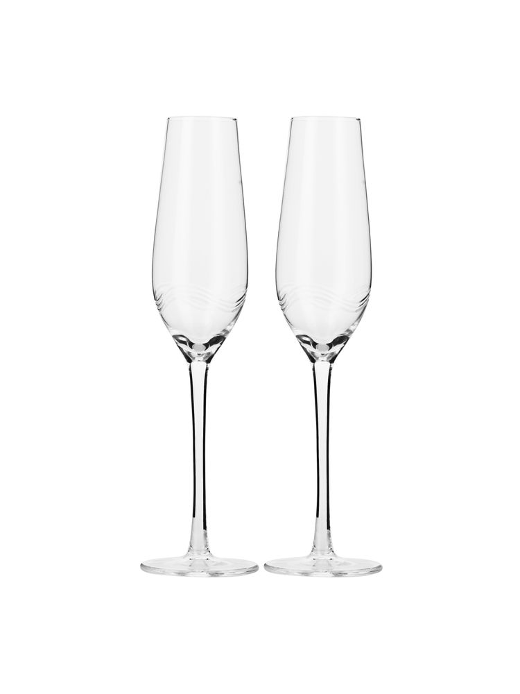 Crystal ware - Champagne Flute Lead free Crystal stemware - SHAZE LUXURY RETAIL PVT LTD
