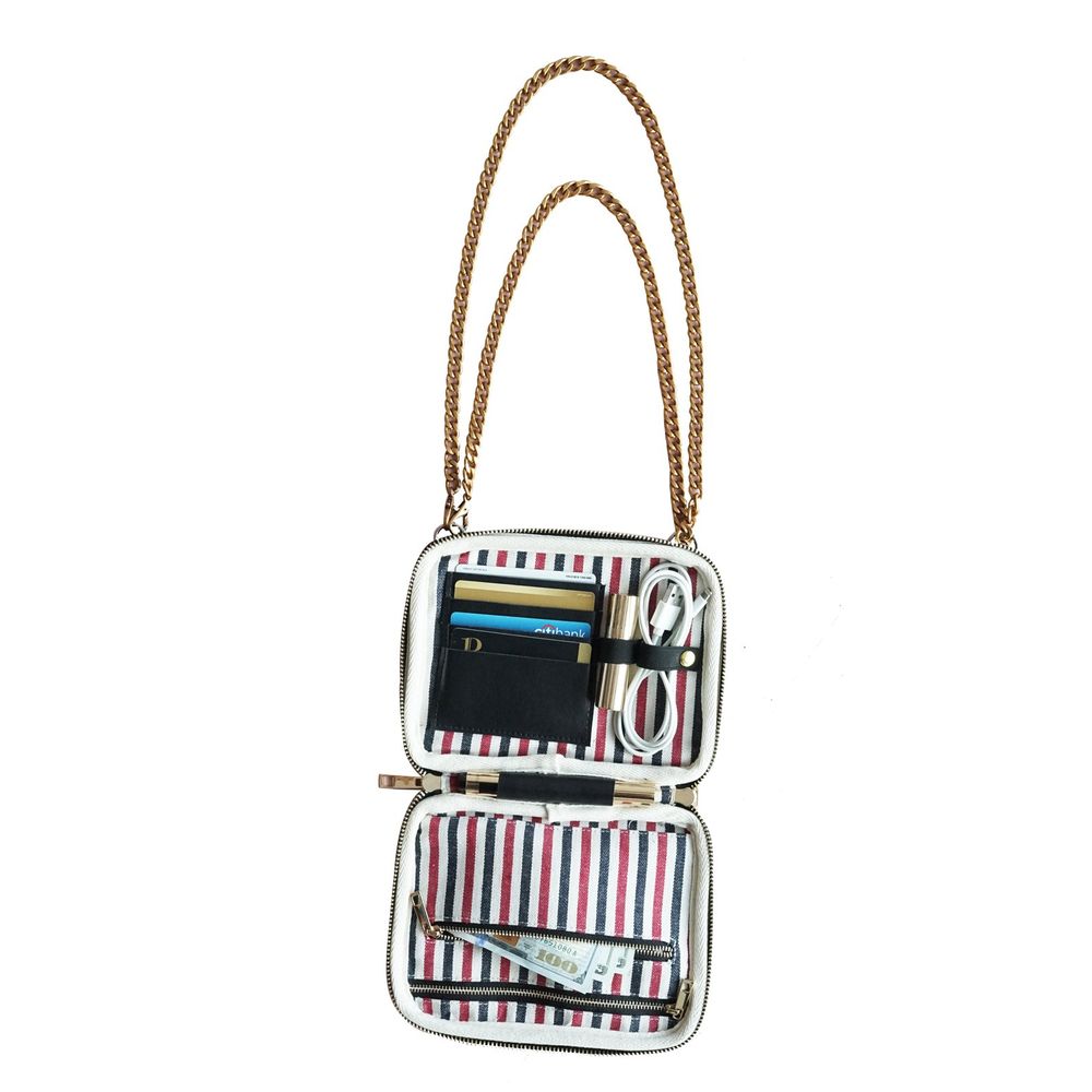 Accessoires de voyage - Petit Organisateur Noir et Chaîne - BAG-ALL