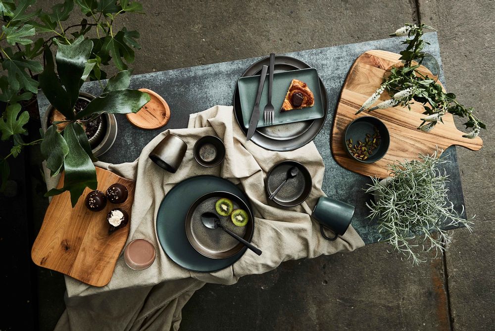 Everyday plates - RAW Metallic Brown, Midnight Blue & Northern Green - AIDA