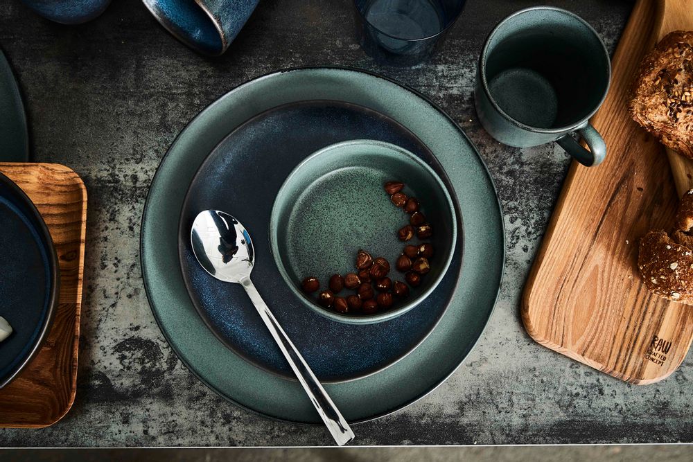 Everyday plates - RAW Metallic Brown, Midnight Blue & Northern Green - AIDA