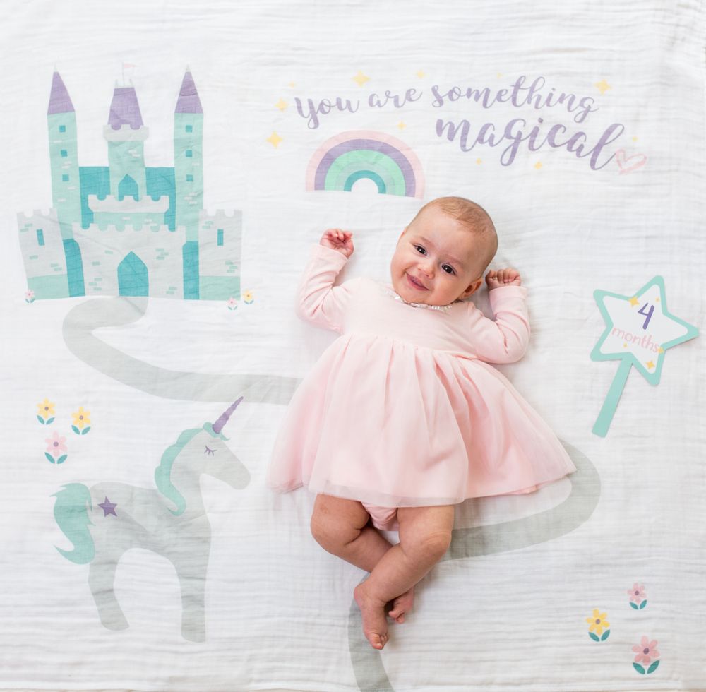 Accessoires enfants - Coffret "Ma première année" Lange & cartes photos - LULUJO